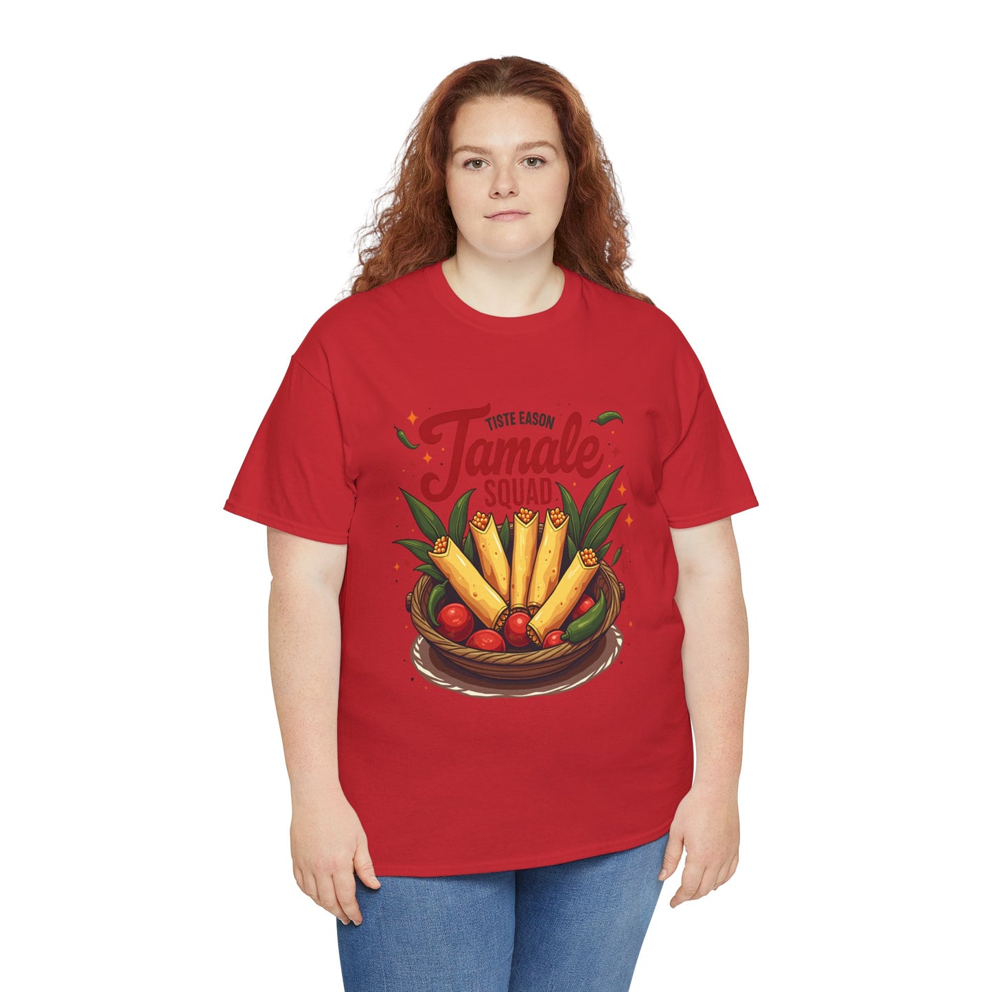 Tamale Squad Unisex Heavy Cotton Tee - Perfect for Food Lovers and Celebrations.