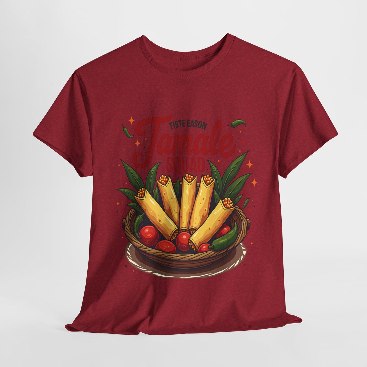 Tamale Squad Unisex Heavy Cotton Tee - Perfect for Food Lovers and Celebrations.