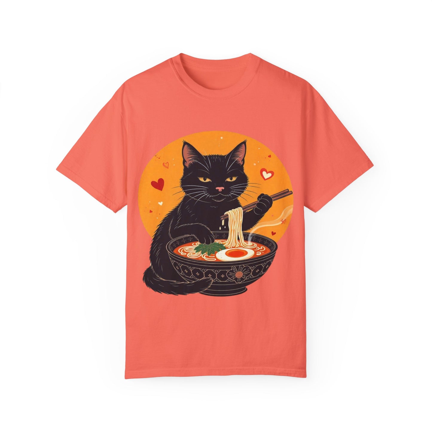 Cute Cat Ramen Lover Unisex T-Shirt | Perfect for Foodies & Cat Lovers Noodle Cat Shirt, Ramen Cat T-Shirt, Foodie Lover Shirts, Black Cat Noodle T-Shirts, Retro Cat Tees, Cat Lover Sweatshirts, Black Cat Tee