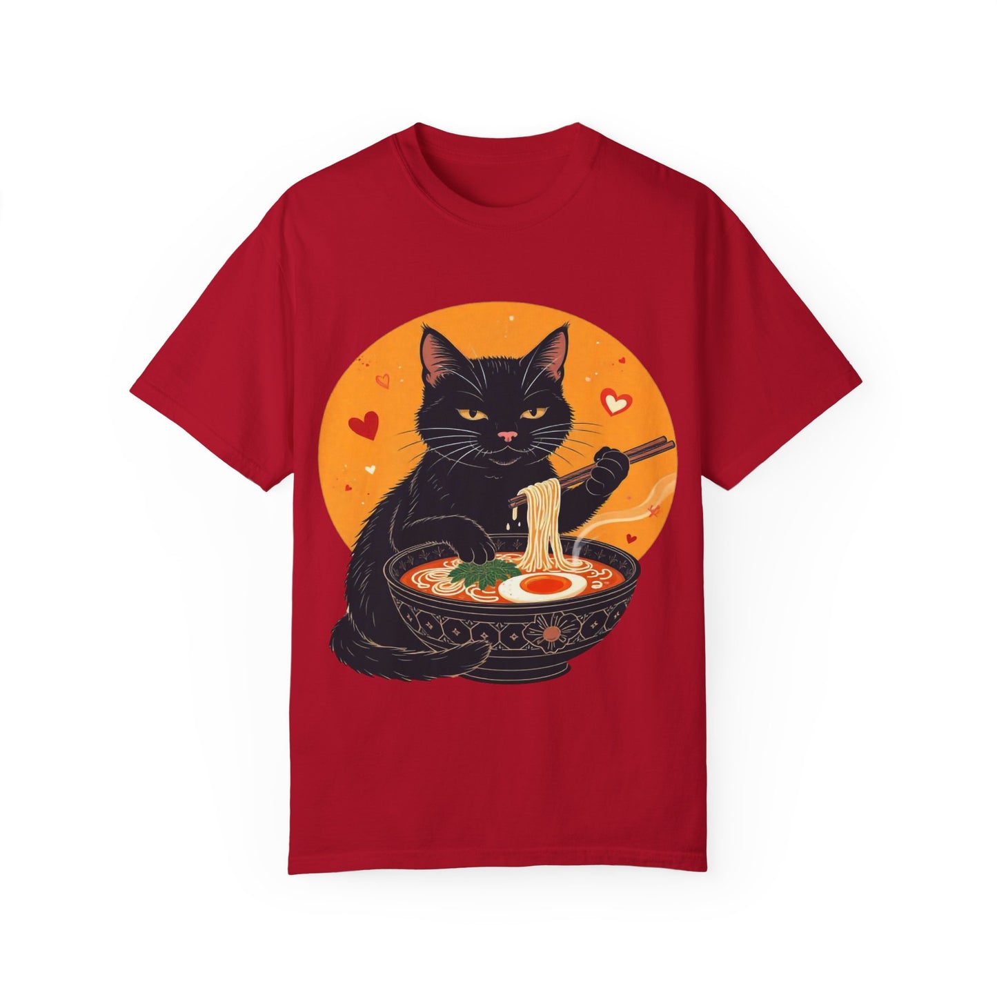 Cute Cat Ramen Lover Unisex T-Shirt | Perfect for Foodies & Cat Lovers Noodle Cat Shirt, Ramen Cat T-Shirt, Foodie Lover Shirts, Black Cat Noodle T-Shirts, Retro Cat Tees, Cat Lover Sweatshirts, Black Cat Tee