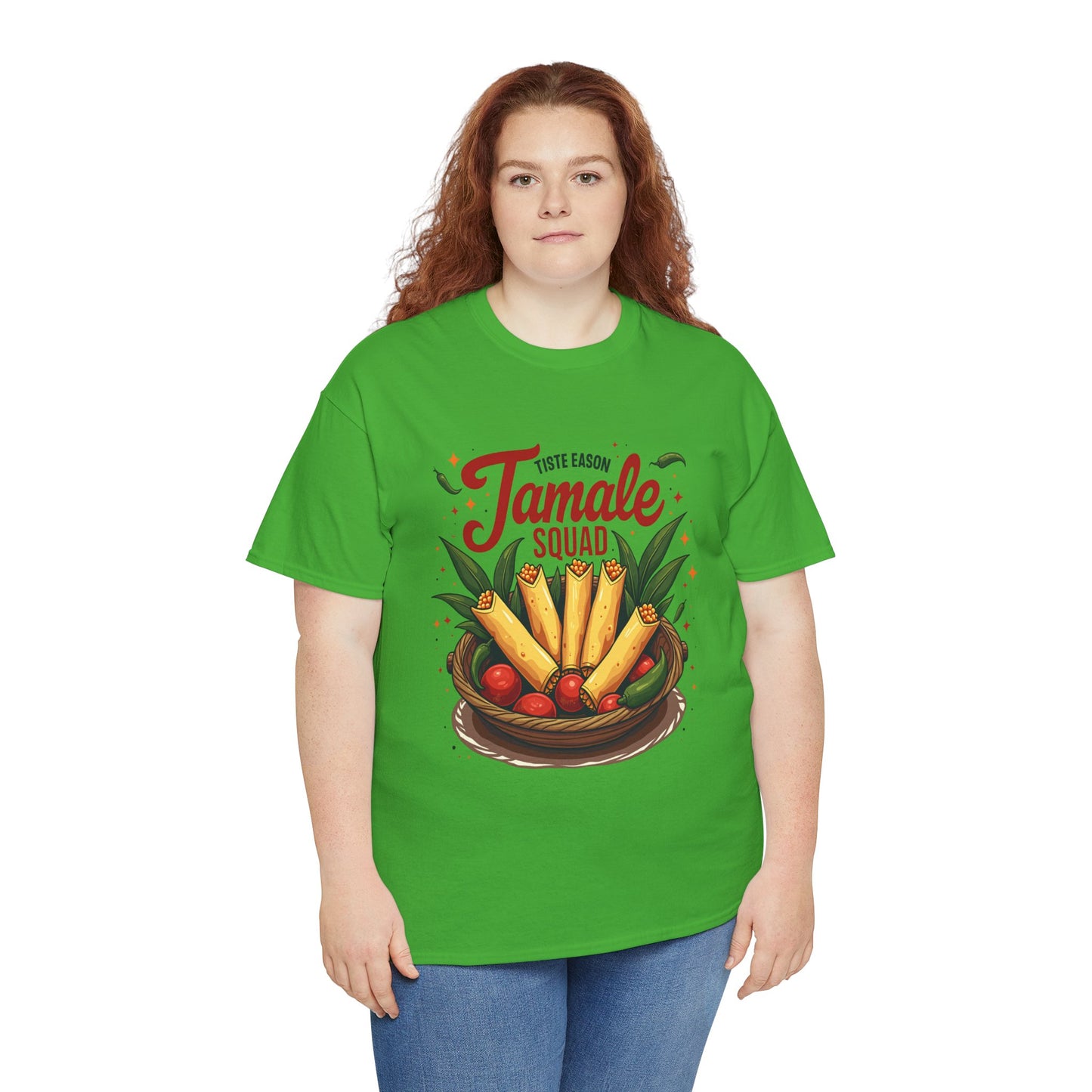 Tamale Squad Unisex Heavy Cotton Tee - Perfect for Food Lovers and Celebrations.