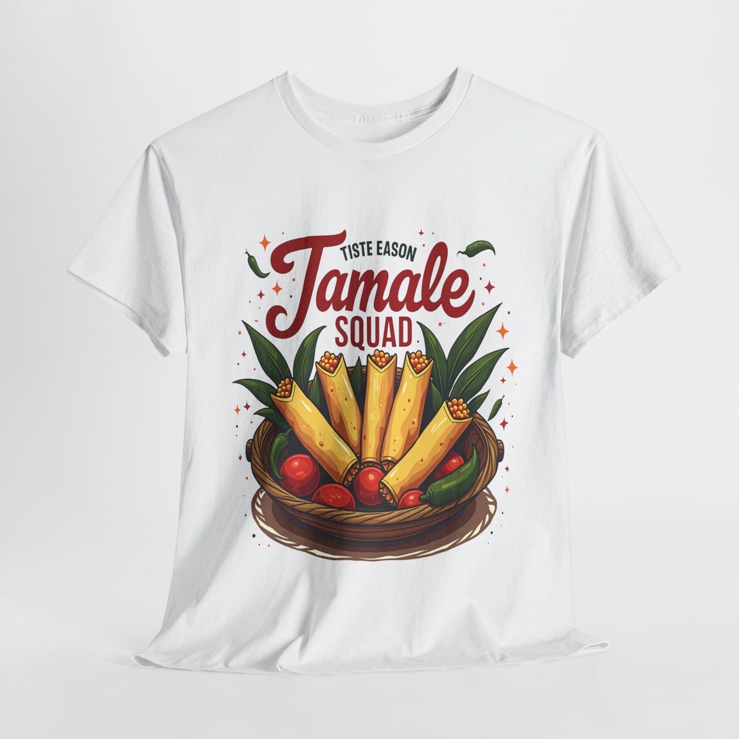 Tamale Squad Unisex Heavy Cotton Tee - Perfect for Food Lovers and Celebrations.