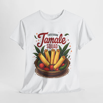 Tamale Squad Unisex Heavy Cotton Tee - Perfect for Food Lovers and Celebrations.