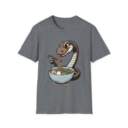Funny Japanese Anime Snake Eats Ramen King Python T-Shirt