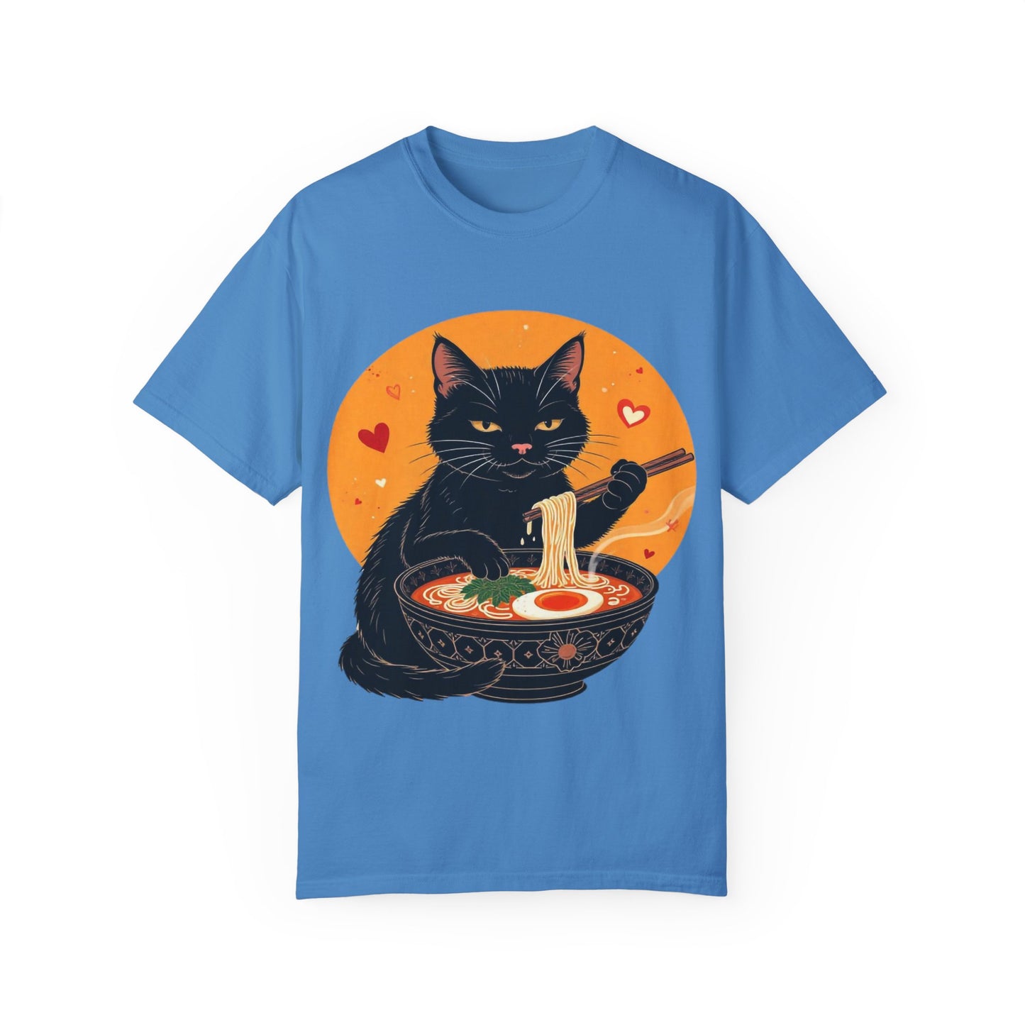 Cute Cat Ramen Lover Unisex T-Shirt | Perfect for Foodies & Cat Lovers Noodle Cat Shirt, Ramen Cat T-Shirt, Foodie Lover Shirts, Black Cat Noodle T-Shirts, Retro Cat Tees, Cat Lover Sweatshirts, Black Cat Tee