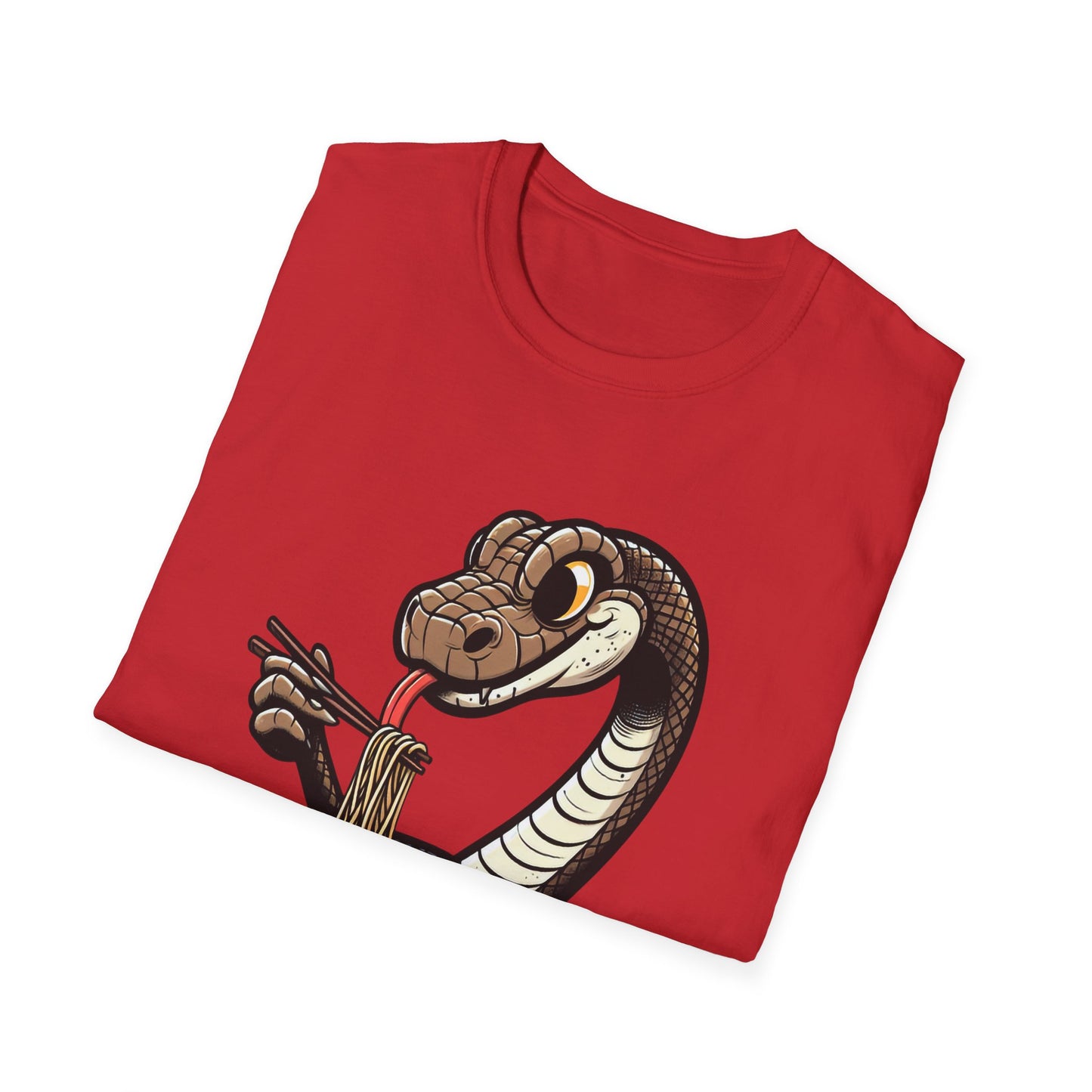 Funny Japanese Anime Snake Eats Ramen King Python T-Shirt