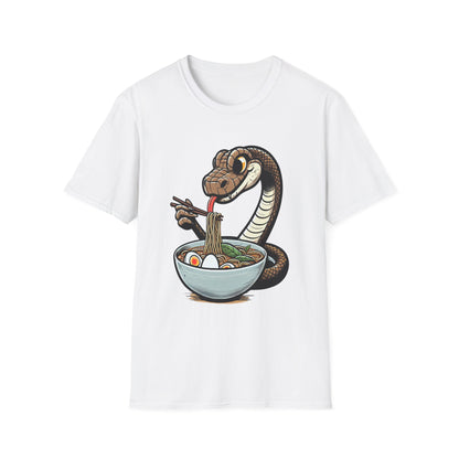Funny Japanese Anime Snake Eats Ramen King Python T-Shirt