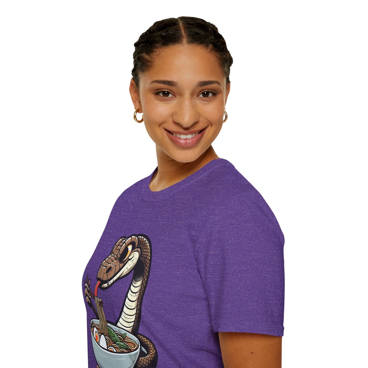 Funny Japanese Anime Snake Eats Ramen King Python T-Shirt