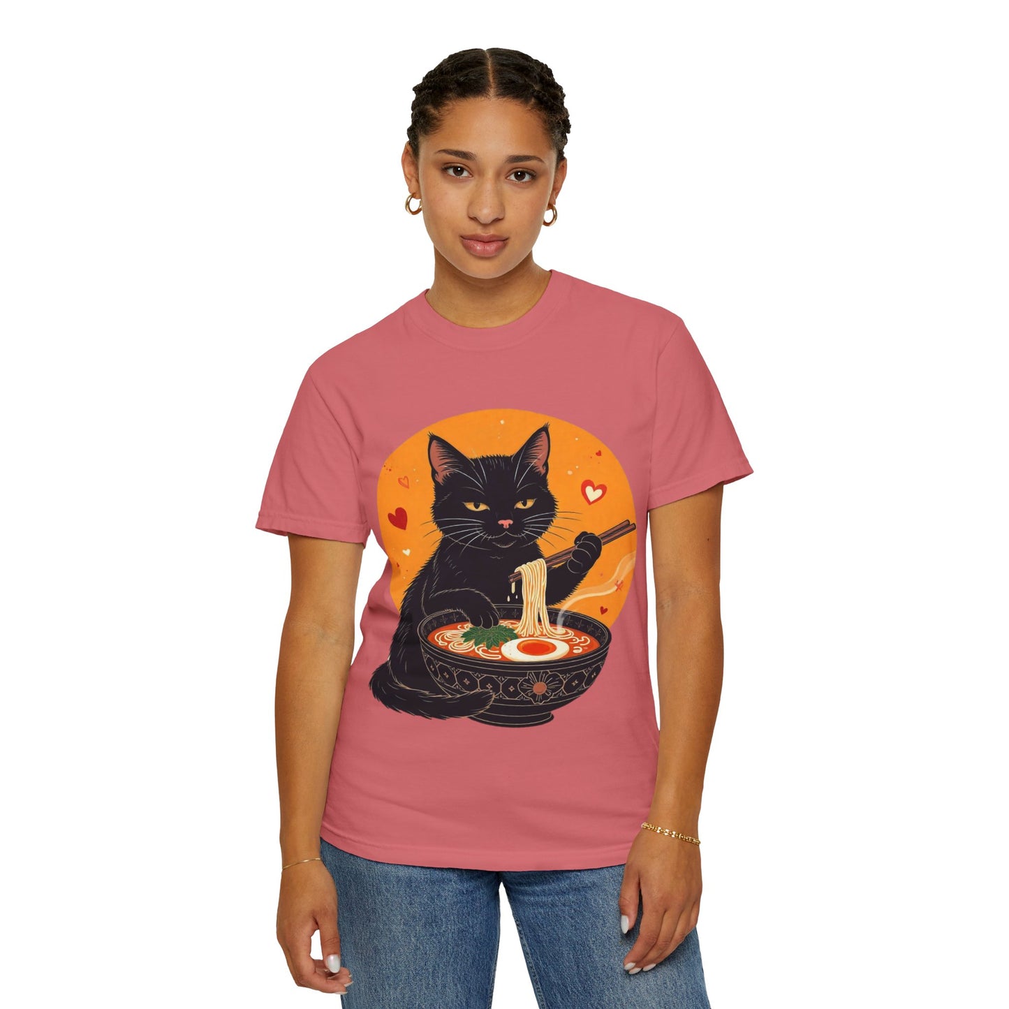 Cute Cat Ramen Lover Unisex T-Shirt | Perfect for Foodies & Cat Lovers Noodle Cat Shirt, Ramen Cat T-Shirt, Foodie Lover Shirts, Black Cat Noodle T-Shirts, Retro Cat Tees, Cat Lover Sweatshirts, Black Cat Tee