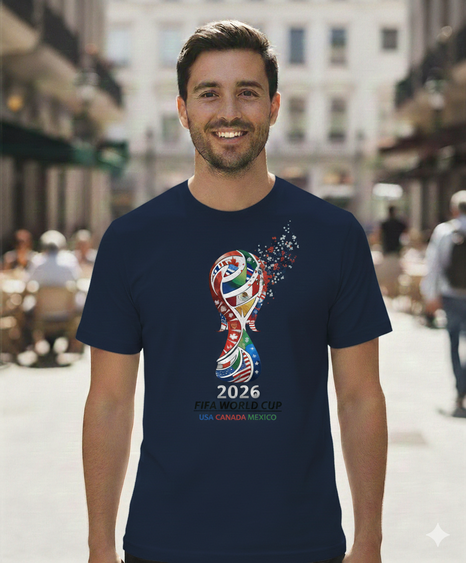 2026 FIFA World Cup Soccer T‑Shirt — USA Canada Mexico Tournament Tee