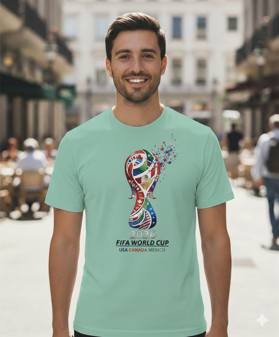 2026 FIFA World Cup Soccer T‑Shirt — USA Canada Mexico Tournament Tee