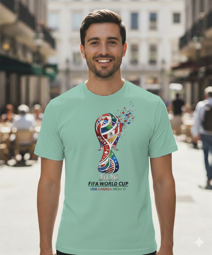 2026 FIFA World Cup Soccer T‑Shirt — USA Canada Mexico Tournament Tee