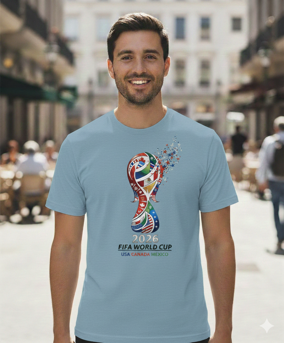 2026 FIFA World Cup Soccer T‑Shirt — USA Canada Mexico Tournament Tee