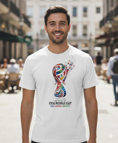 2026 FIFA World Cup Soccer T‑Shirt — USA Canada Mexico Tournament Tee