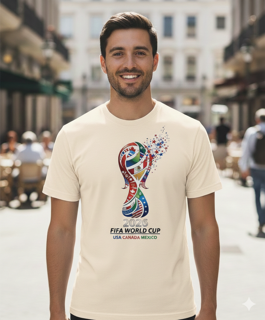 2026 FIFA World Cup Soccer T‑Shirt — USA Canada Mexico Tournament Tee