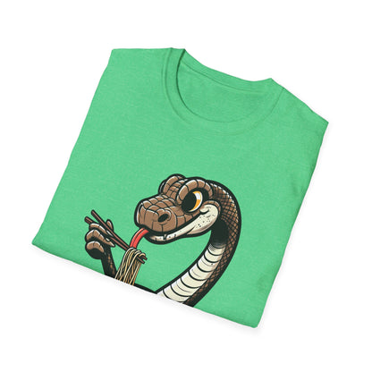 Funny Japanese Anime Snake Eats Ramen King Python T-Shirt