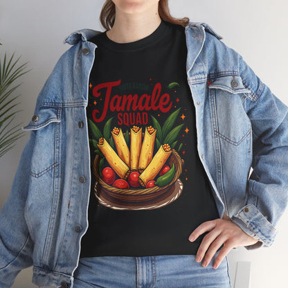 Tamale Squad Unisex Heavy Cotton Tee - Perfect for Food Lovers and Celebrations.