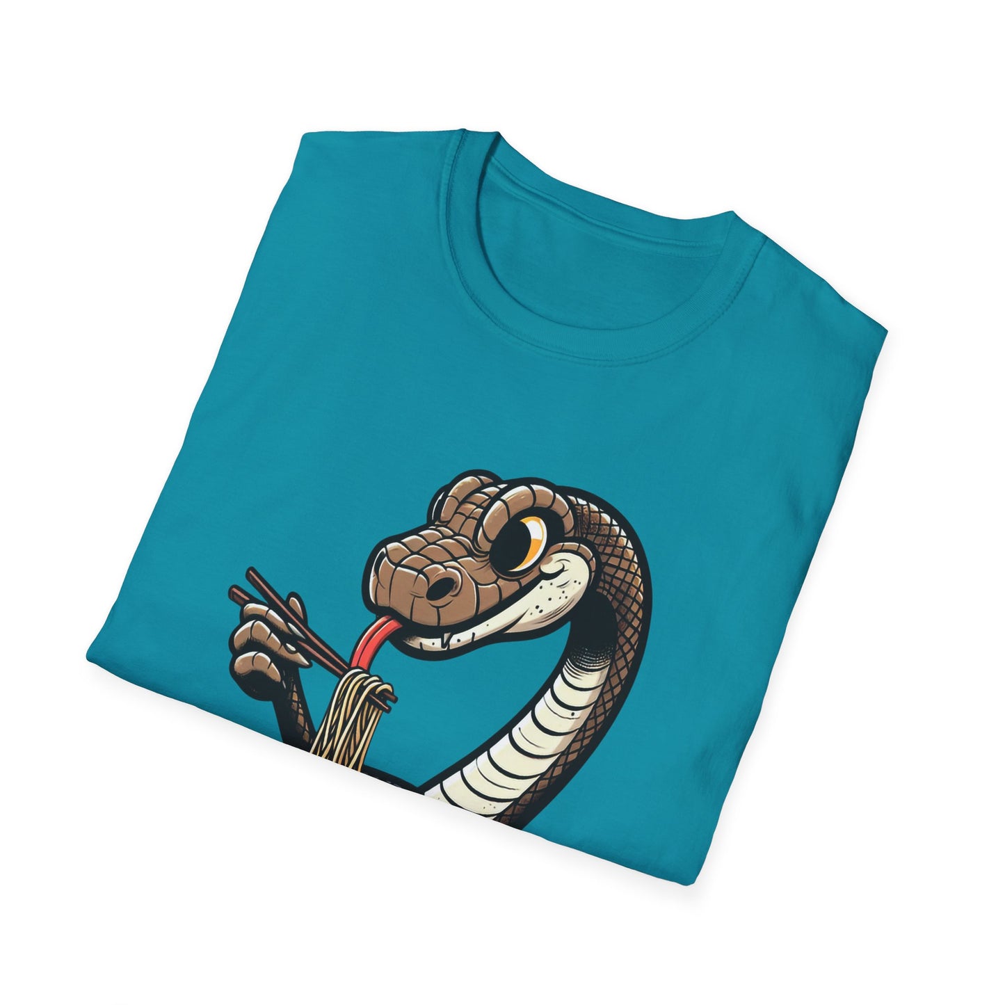 Funny Japanese Anime Snake Eats Ramen King Python T-Shirt