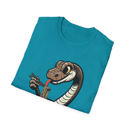 Funny Japanese Anime Snake Eats Ramen King Python T-Shirt