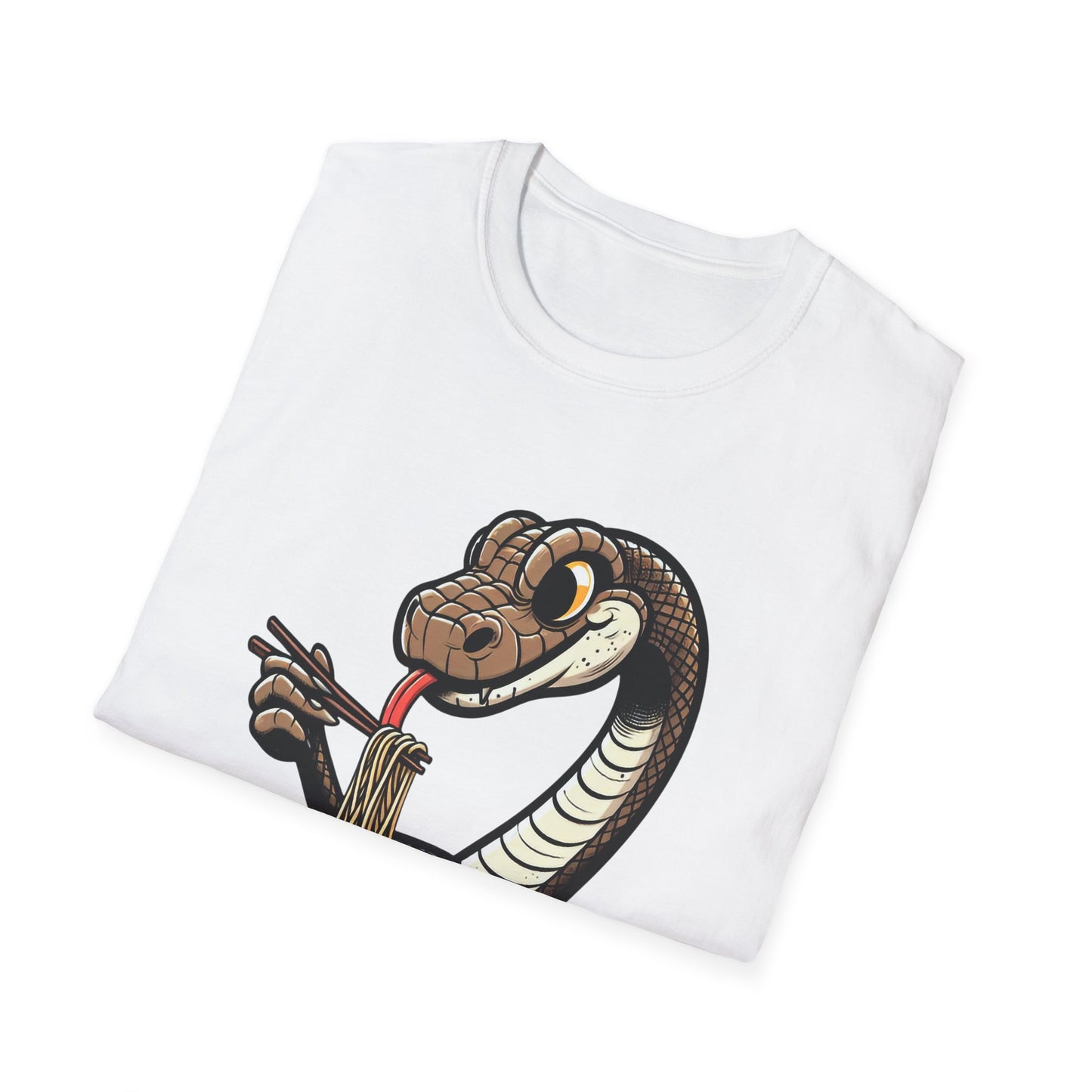 Funny Japanese Anime Snake Eats Ramen King Python T-Shirt