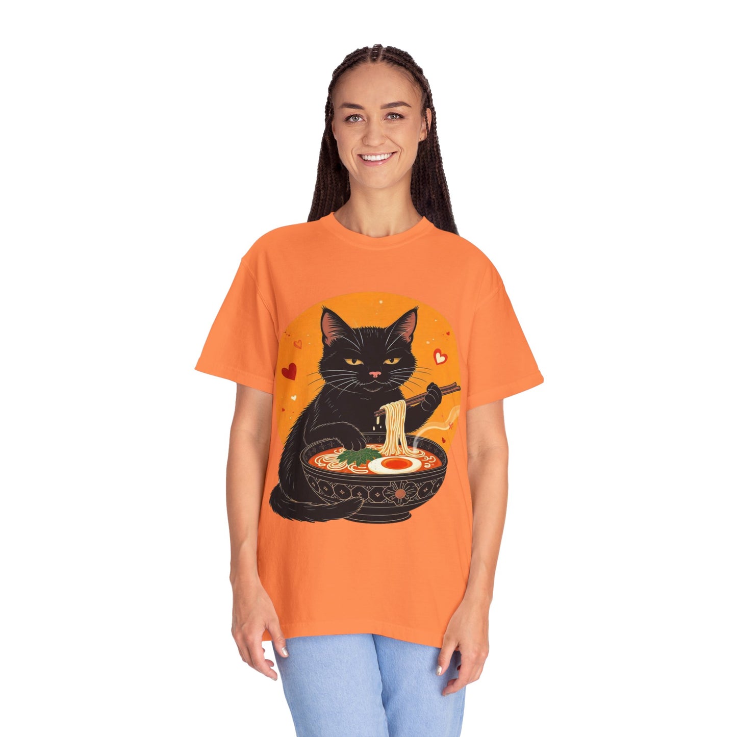 Cute Cat Ramen Lover Unisex T-Shirt | Perfect for Foodies & Cat Lovers Noodle Cat Shirt, Ramen Cat T-Shirt, Foodie Lover Shirts, Black Cat Noodle T-Shirts, Retro Cat Tees, Cat Lover Sweatshirts, Black Cat Tee