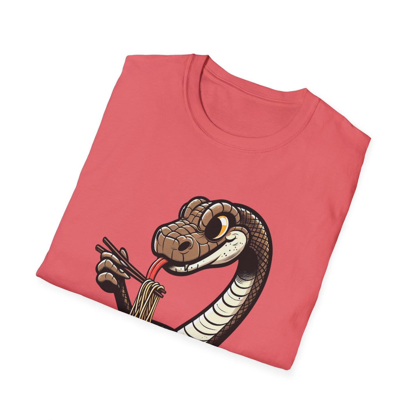 Funny Japanese Anime Snake Eats Ramen King Python T-Shirt