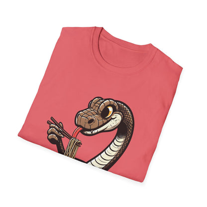 Funny Japanese Anime Snake Eats Ramen King Python T-Shirt