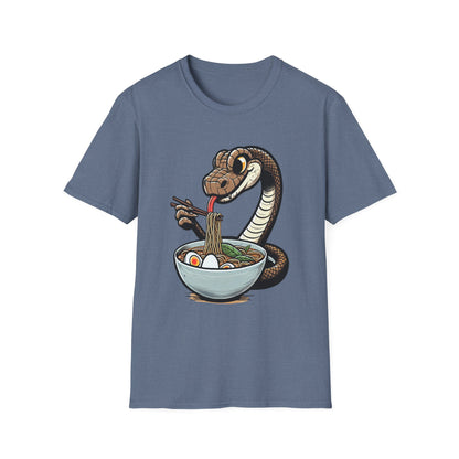 Funny Japanese Anime Snake Eats Ramen King Python T-Shirt