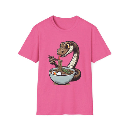 Funny Japanese Anime Snake Eats Ramen King Python T-Shirt