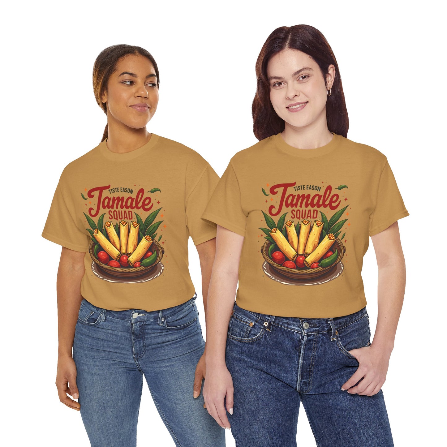 Tamale Squad Unisex Heavy Cotton Tee - Perfect for Food Lovers and Celebrations.
