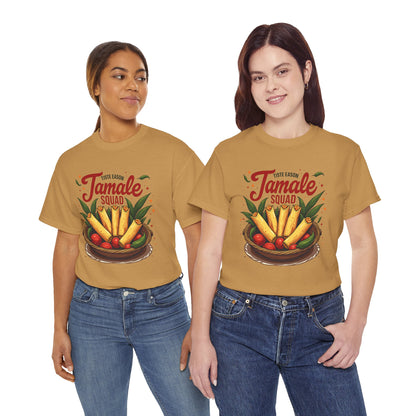Tamale Squad Unisex Heavy Cotton Tee - Perfect for Food Lovers and Celebrations.