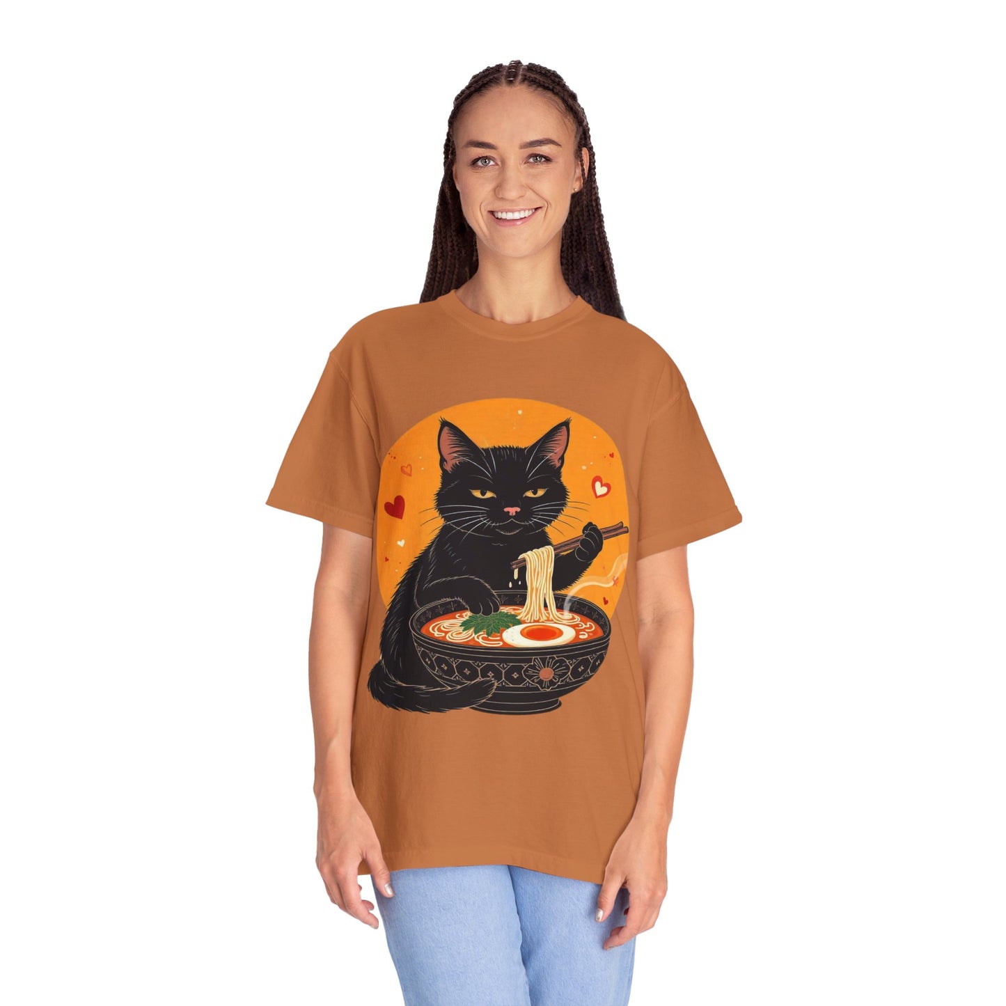 Cute Cat Ramen Lover Unisex T-Shirt | Perfect for Foodies & Cat Lovers Noodle Cat Shirt, Ramen Cat T-Shirt, Foodie Lover Shirts, Black Cat Noodle T-Shirts, Retro Cat Tees, Cat Lover Sweatshirts, Black Cat Tee