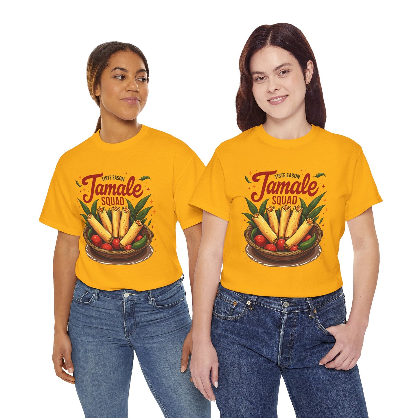 Tamale Squad Unisex Heavy Cotton Tee - Perfect for Food Lovers and Celebrations.
