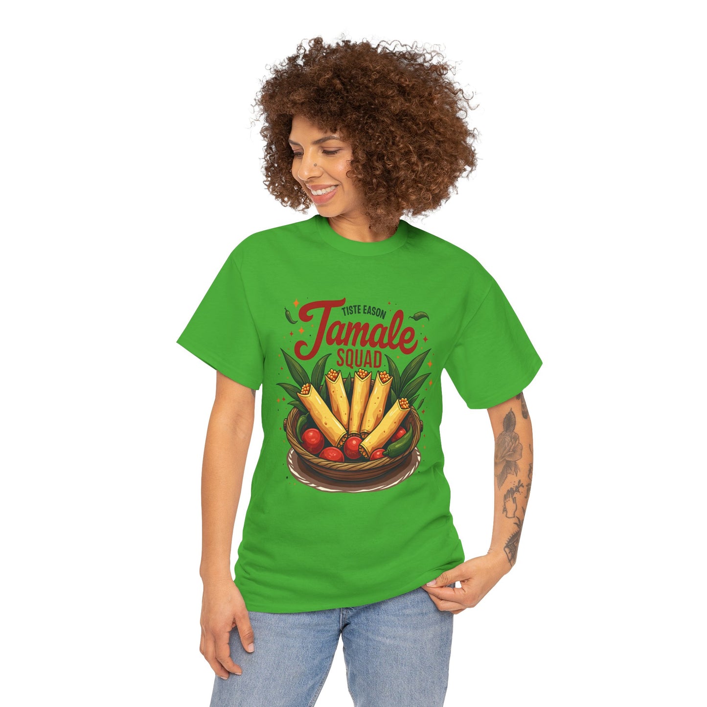 Tamale Squad Unisex Heavy Cotton Tee - Perfect for Food Lovers and Celebrations.