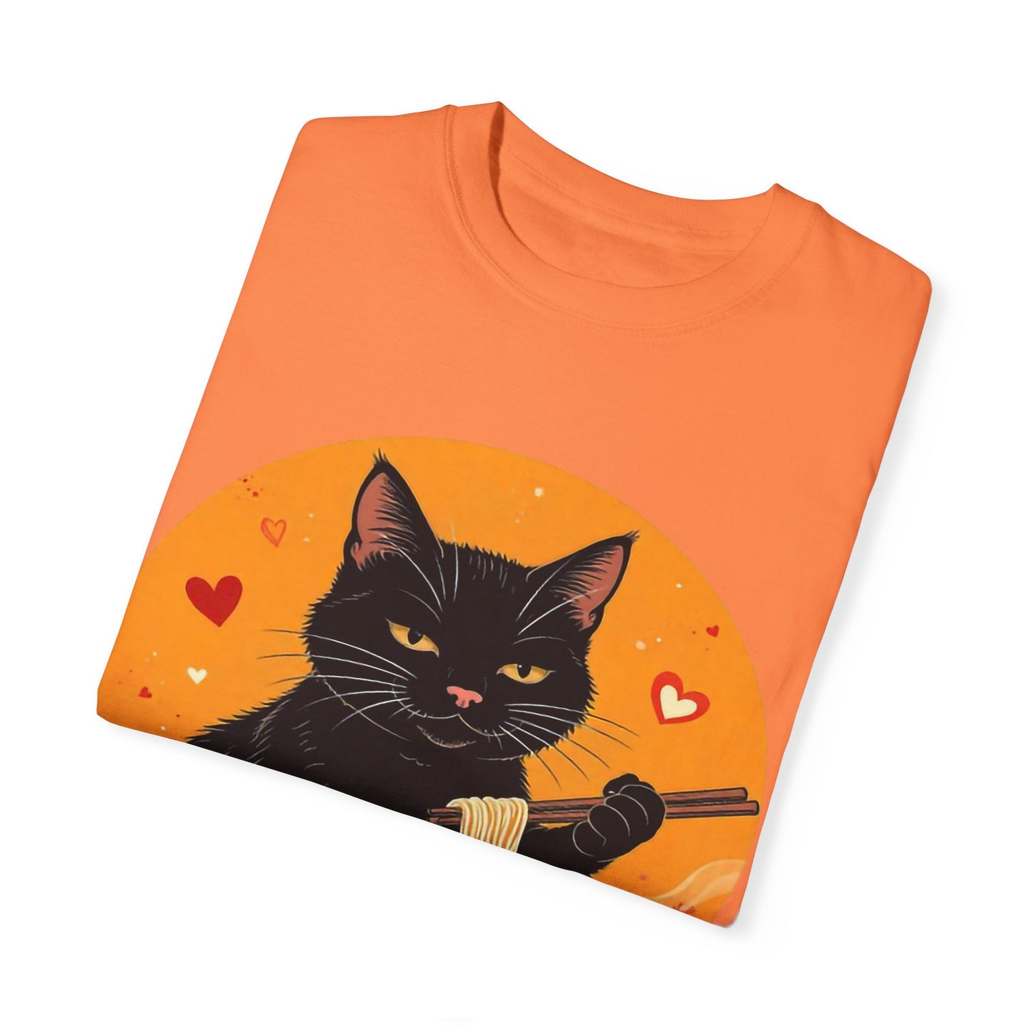 Cute Cat Ramen Lover Unisex T-Shirt | Perfect for Foodies & Cat Lovers Noodle Cat Shirt, Ramen Cat T-Shirt, Foodie Lover Shirts, Black Cat Noodle T-Shirts, Retro Cat Tees, Cat Lover Sweatshirts, Black Cat Tee
