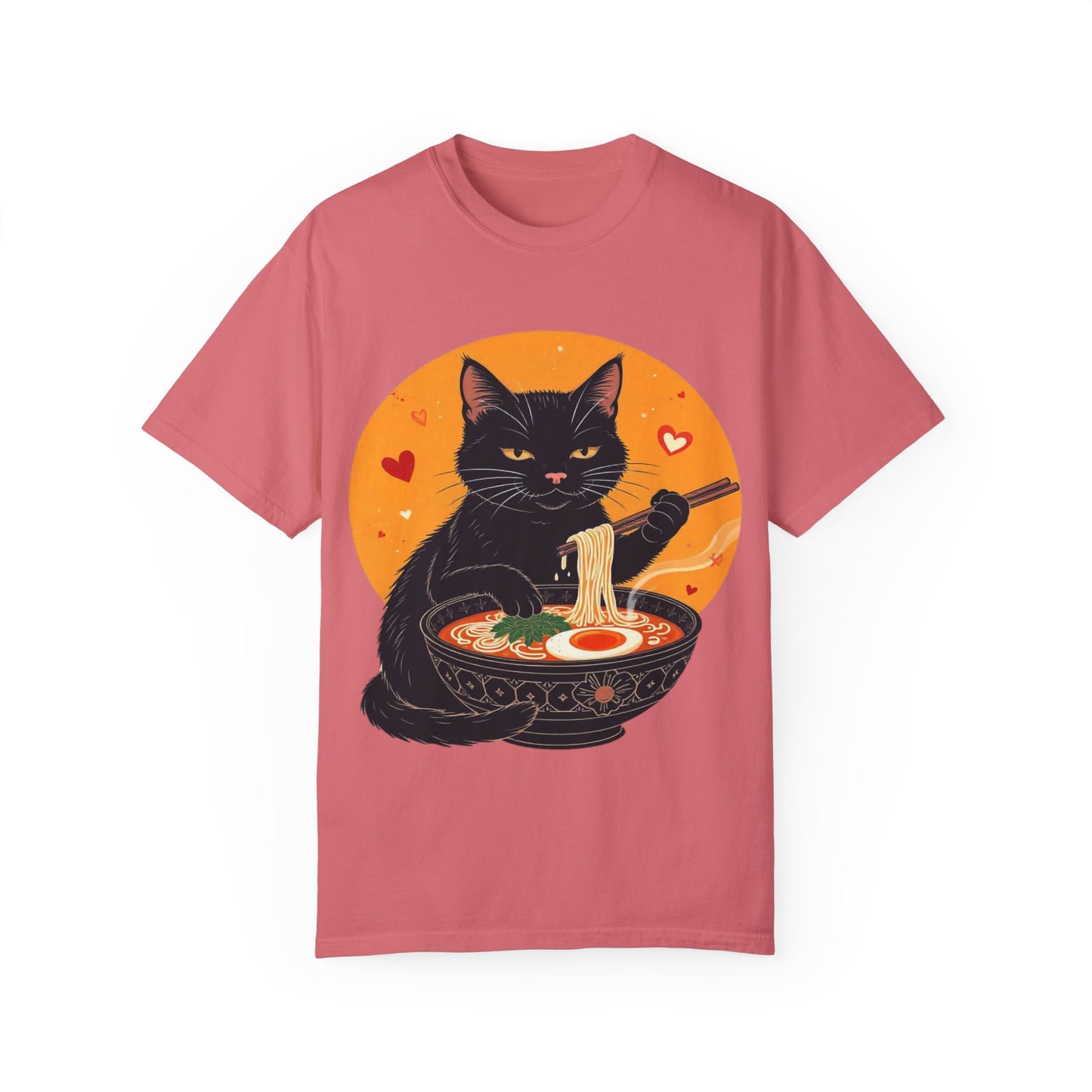Cute Cat Ramen Lover Unisex T-Shirt | Perfect for Foodies & Cat Lovers Noodle Cat Shirt, Ramen Cat T-Shirt, Foodie Lover Shirts, Black Cat Noodle T-Shirts, Retro Cat Tees, Cat Lover Sweatshirts, Black Cat Tee