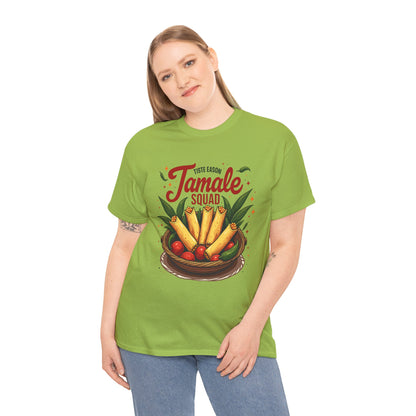 Tamale Squad Unisex Heavy Cotton Tee - Perfect for Food Lovers and Celebrations.