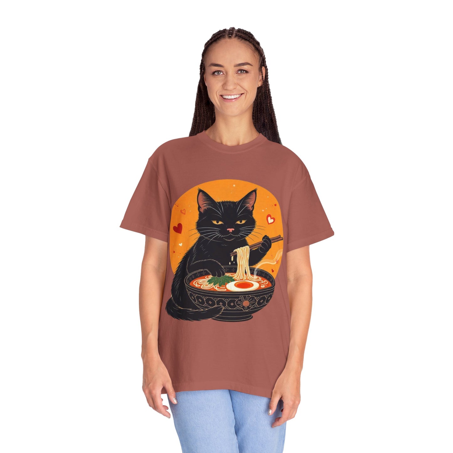 Cute Cat Ramen Lover Unisex T-Shirt | Perfect for Foodies & Cat Lovers Noodle Cat Shirt, Ramen Cat T-Shirt, Foodie Lover Shirts, Black Cat Noodle T-Shirts, Retro Cat Tees, Cat Lover Sweatshirts, Black Cat Tee
