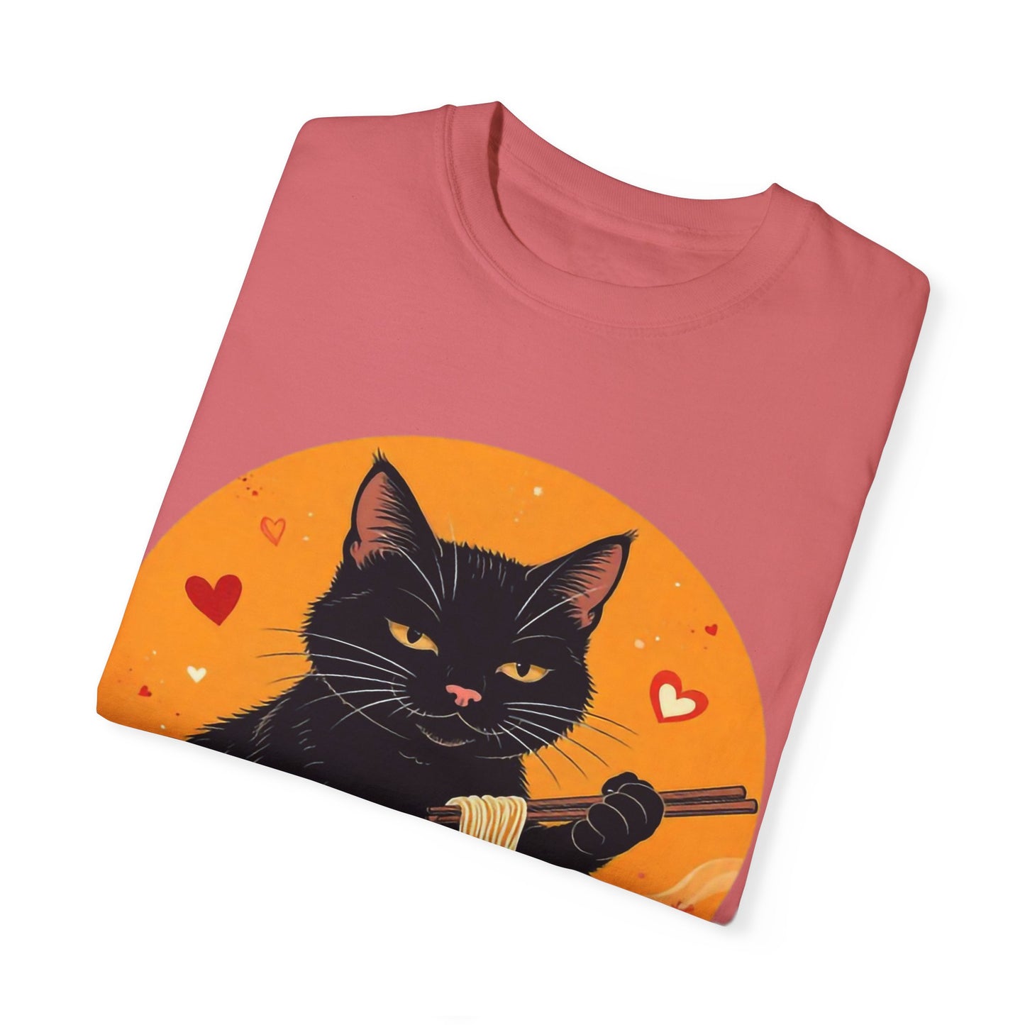 Cute Cat Ramen Lover Unisex T-Shirt | Perfect for Foodies & Cat Lovers Noodle Cat Shirt, Ramen Cat T-Shirt, Foodie Lover Shirts, Black Cat Noodle T-Shirts, Retro Cat Tees, Cat Lover Sweatshirts, Black Cat Tee