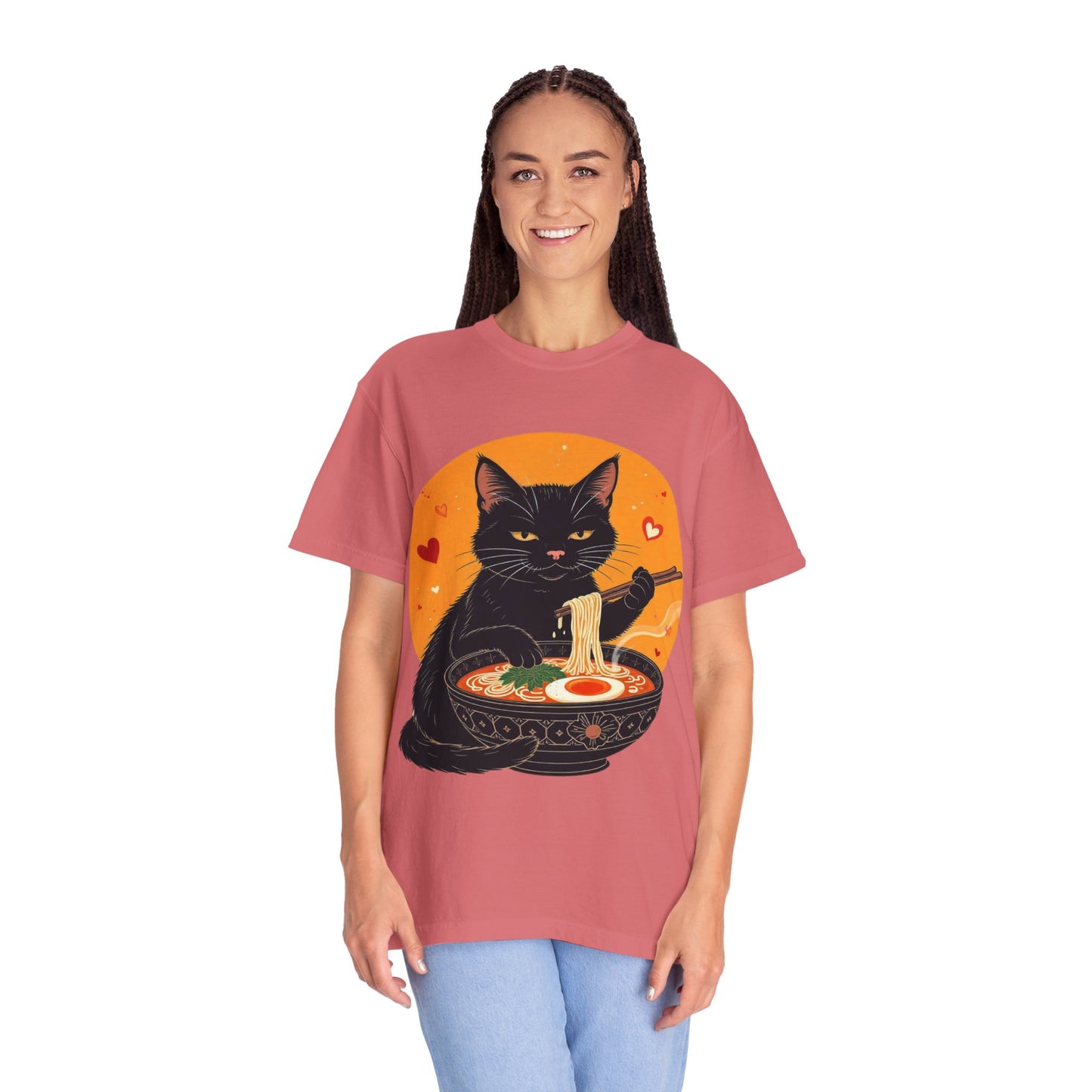 Cute Cat Ramen Lover Unisex T-Shirt | Perfect for Foodies & Cat Lovers Noodle Cat Shirt, Ramen Cat T-Shirt, Foodie Lover Shirts, Black Cat Noodle T-Shirts, Retro Cat Tees, Cat Lover Sweatshirts, Black Cat Tee