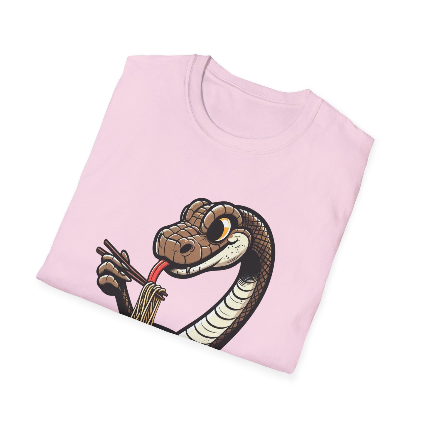 Funny Japanese Anime Snake Eats Ramen King Python T-Shirt