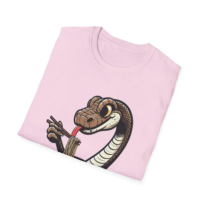 Funny Japanese Anime Snake Eats Ramen King Python T-Shirt
