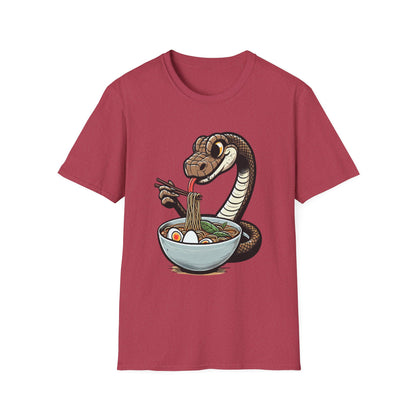 Funny Japanese Anime Snake Eats Ramen King Python T-Shirt