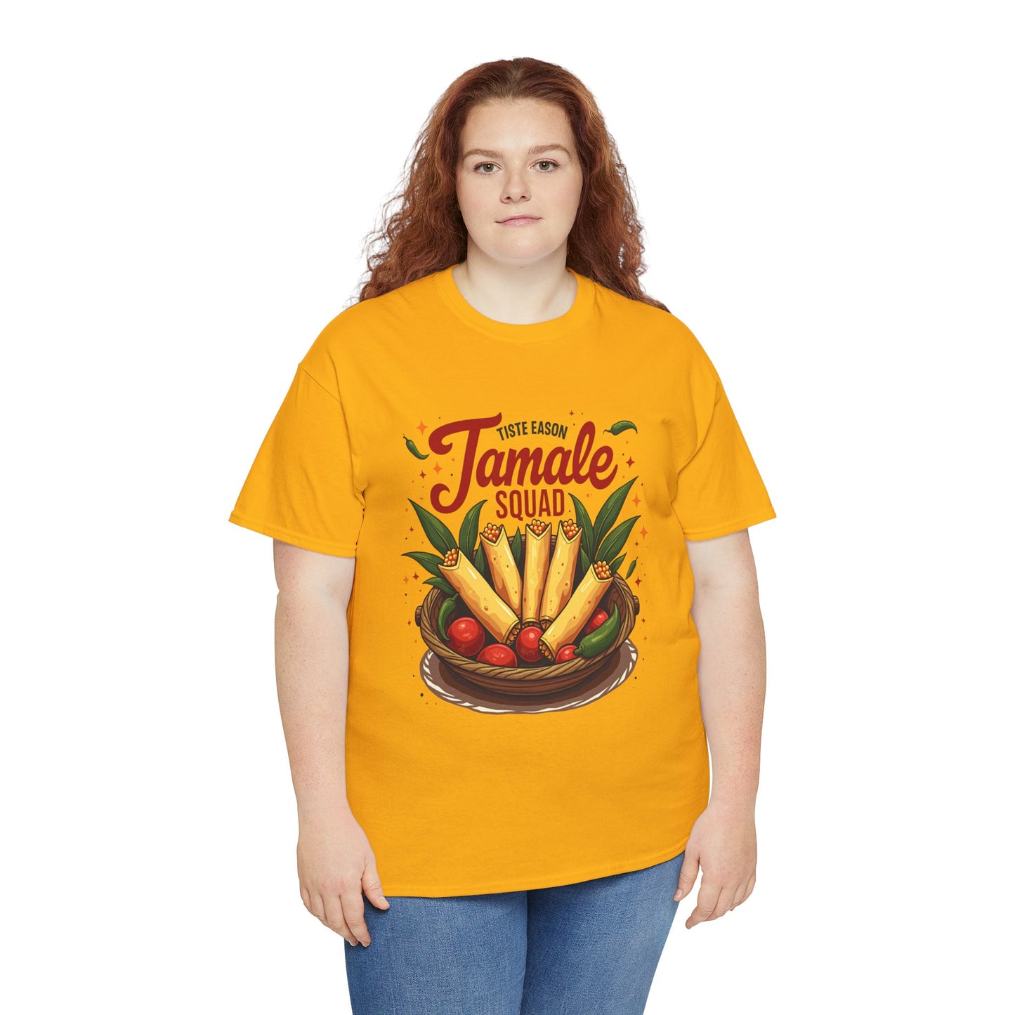 Tamale Squad Unisex Heavy Cotton Tee - Perfect for Food Lovers and Celebrations.