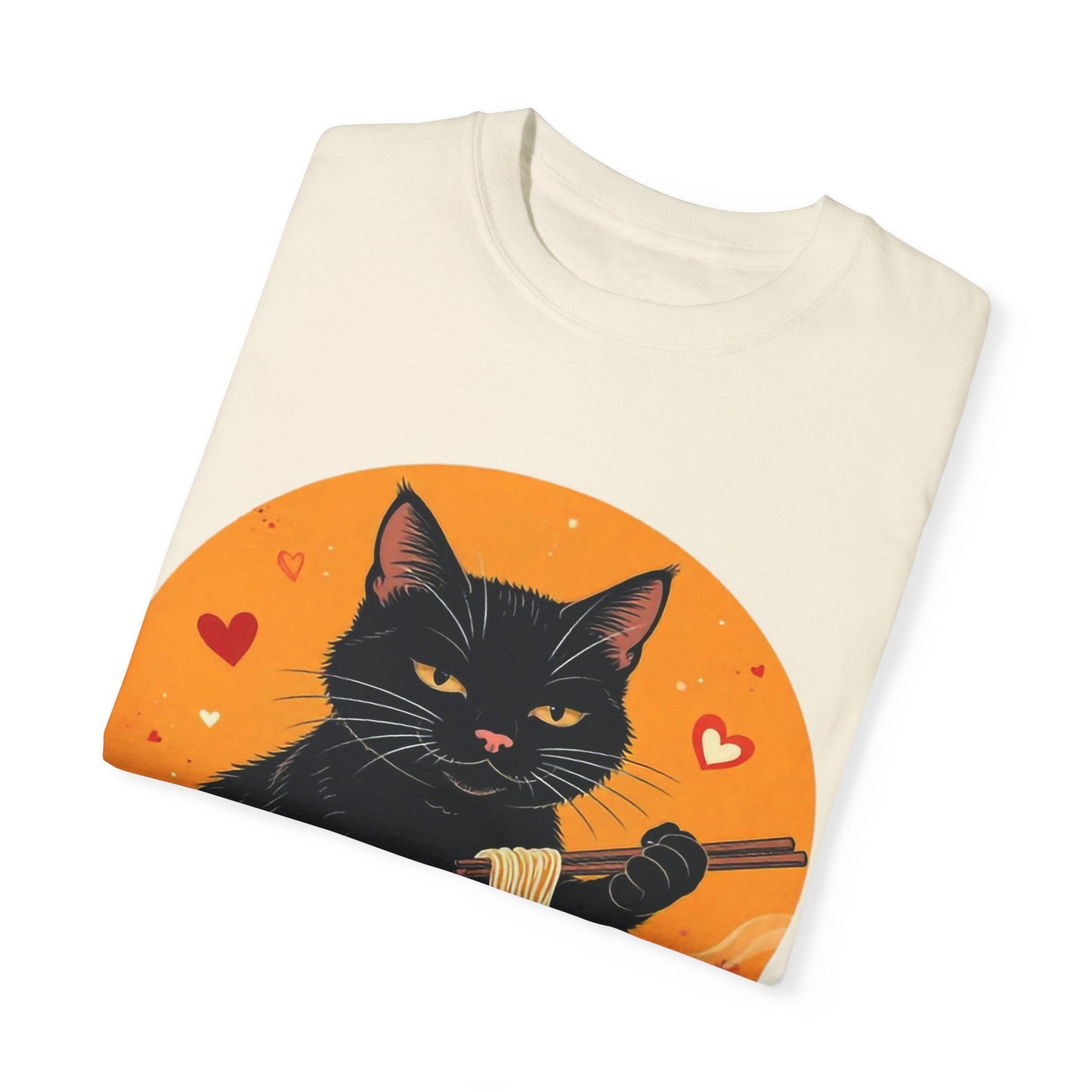 Cute Cat Ramen Lover Unisex T-Shirt | Perfect for Foodies & Cat Lovers Noodle Cat Shirt, Ramen Cat T-Shirt, Foodie Lover Shirts, Black Cat Noodle T-Shirts, Retro Cat Tees, Cat Lover Sweatshirts, Black Cat Tee