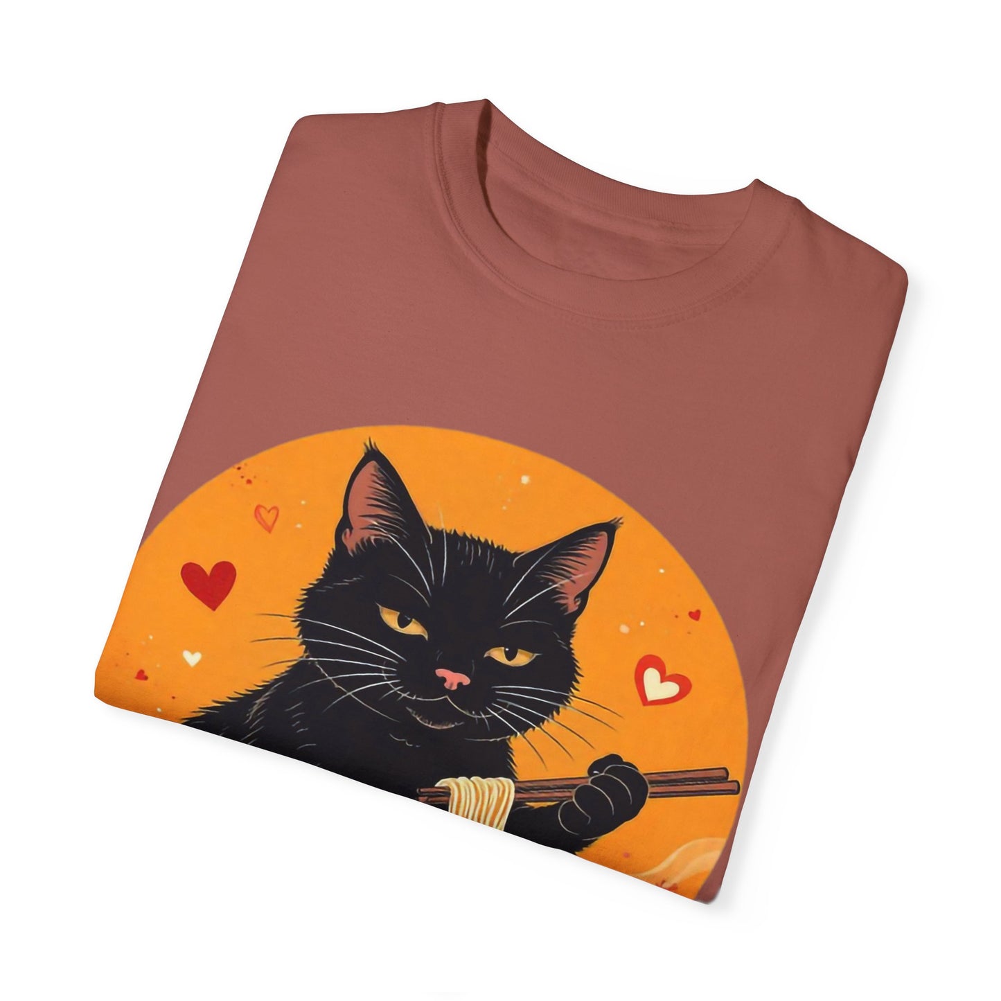 Cute Cat Ramen Lover Unisex T-Shirt | Perfect for Foodies & Cat Lovers Noodle Cat Shirt, Ramen Cat T-Shirt, Foodie Lover Shirts, Black Cat Noodle T-Shirts, Retro Cat Tees, Cat Lover Sweatshirts, Black Cat Tee