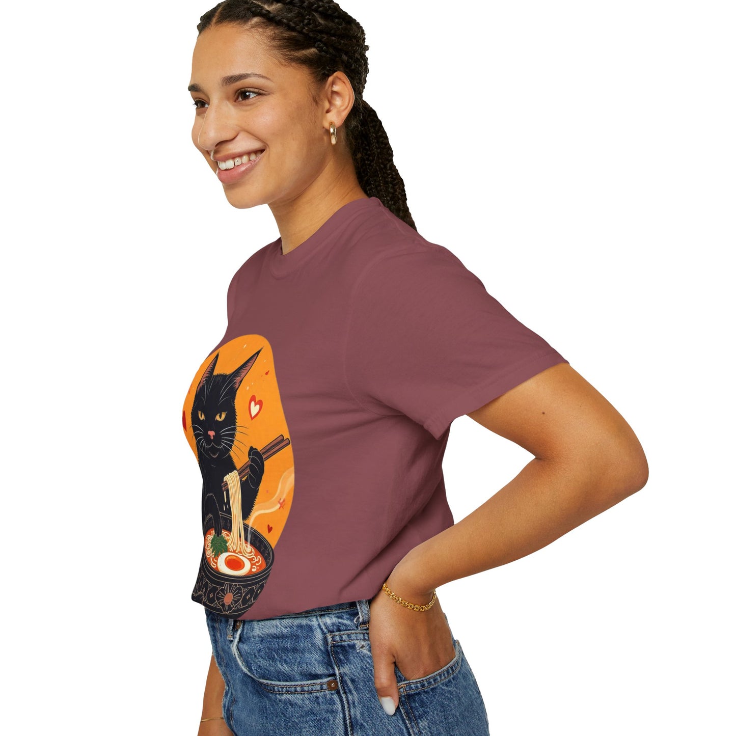 Cute Cat Ramen Lover Unisex T-Shirt | Perfect for Foodies & Cat Lovers Noodle Cat Shirt, Ramen Cat T-Shirt, Foodie Lover Shirts, Black Cat Noodle T-Shirts, Retro Cat Tees, Cat Lover Sweatshirts, Black Cat Tee