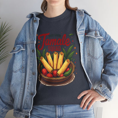 Tamale Squad Unisex Heavy Cotton Tee - Perfect for Food Lovers and Celebrations.