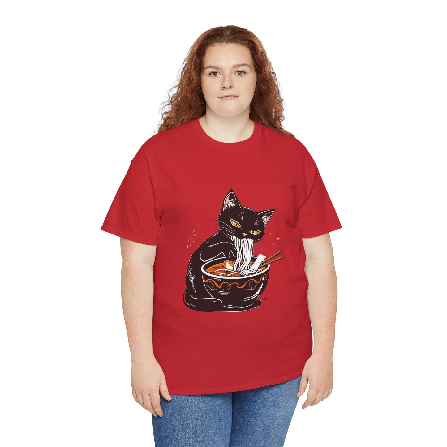 Noodle Cat Shirt, Ramen Cat T-Shirt, Foodie Lover Shirts, Black Cat Noodle T-Shirts, Retro Cat Tees, Cat Lover Sweatshirts, Black Cat Tee