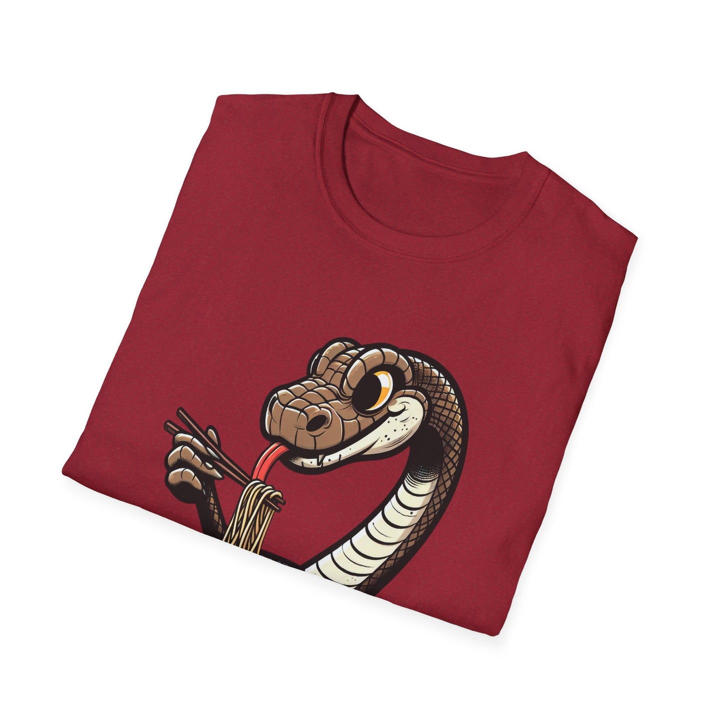 Funny Japanese Anime Snake Eats Ramen King Python T-Shirt
